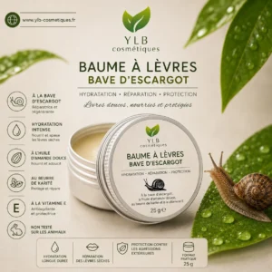 Baume a levres a la bave d escargot - YLB COSMETIQUES