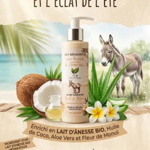 Lait d anesse bio reparateur et aloe vera INFOS